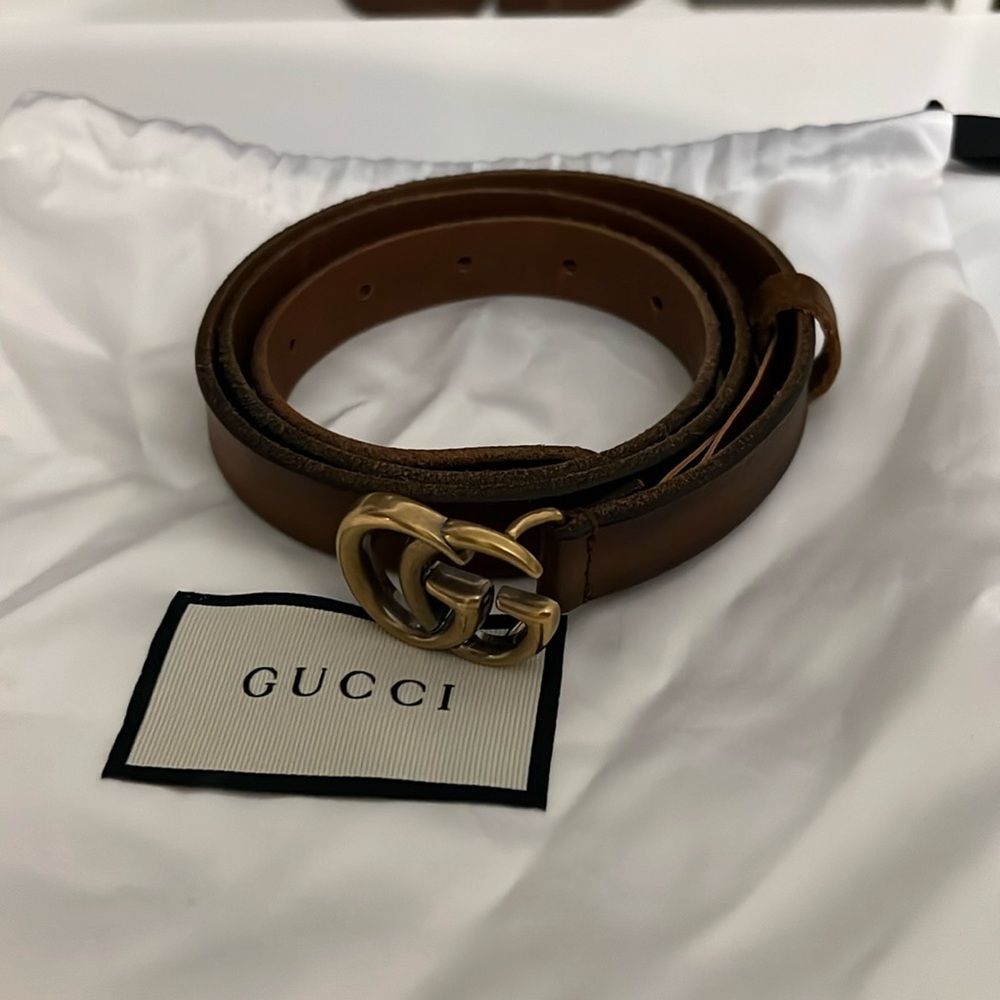Gucci GG Marmont thin belt